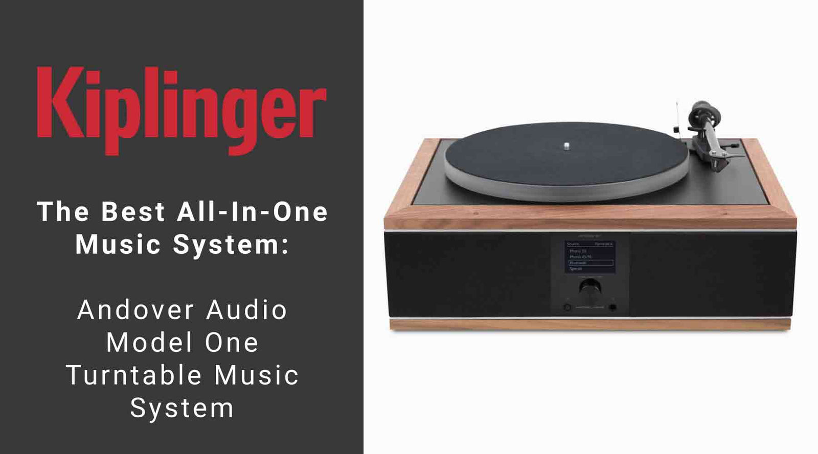 Kiplinger Names MODEL-ONE Best "All-in-One Music System"