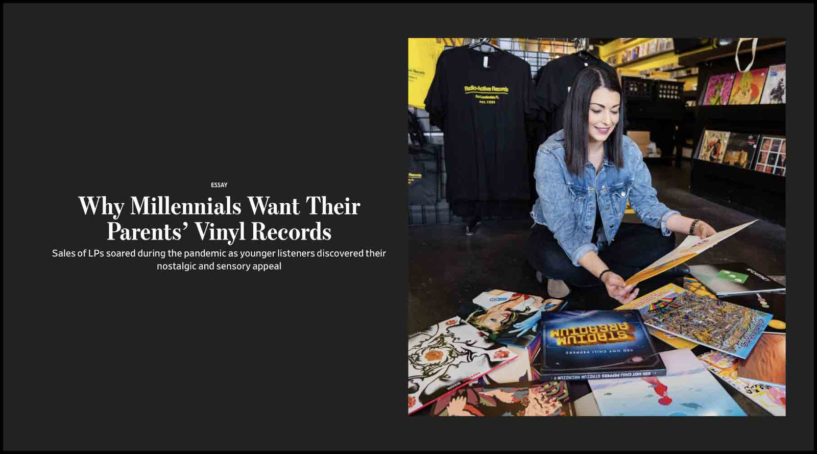 WSJ Features Andover Audio in Article about Millennials and Vinyl