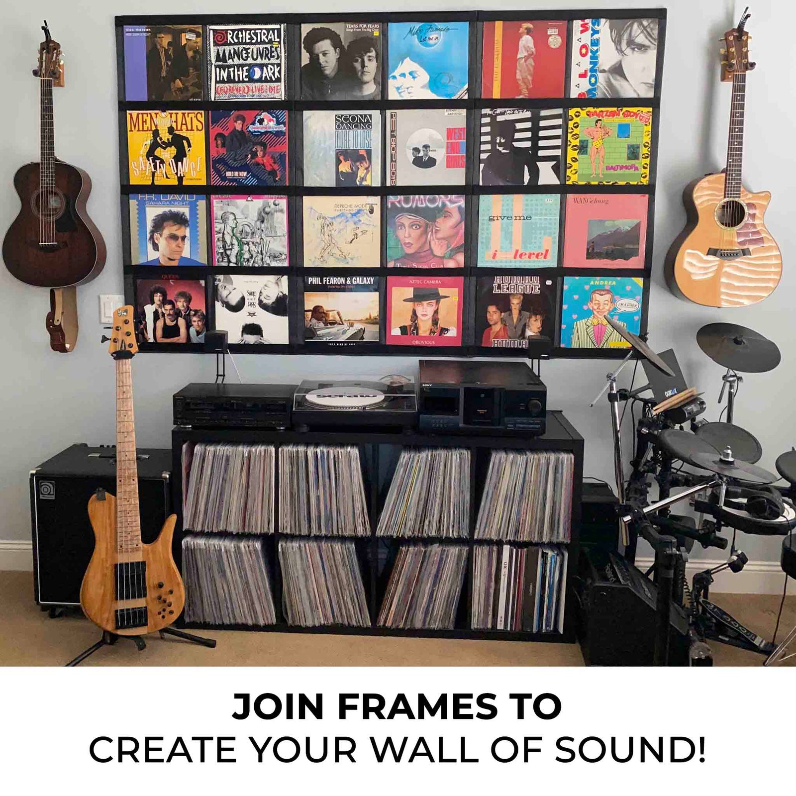 12" Vinyl Record Display Frame - LP Wall Storage