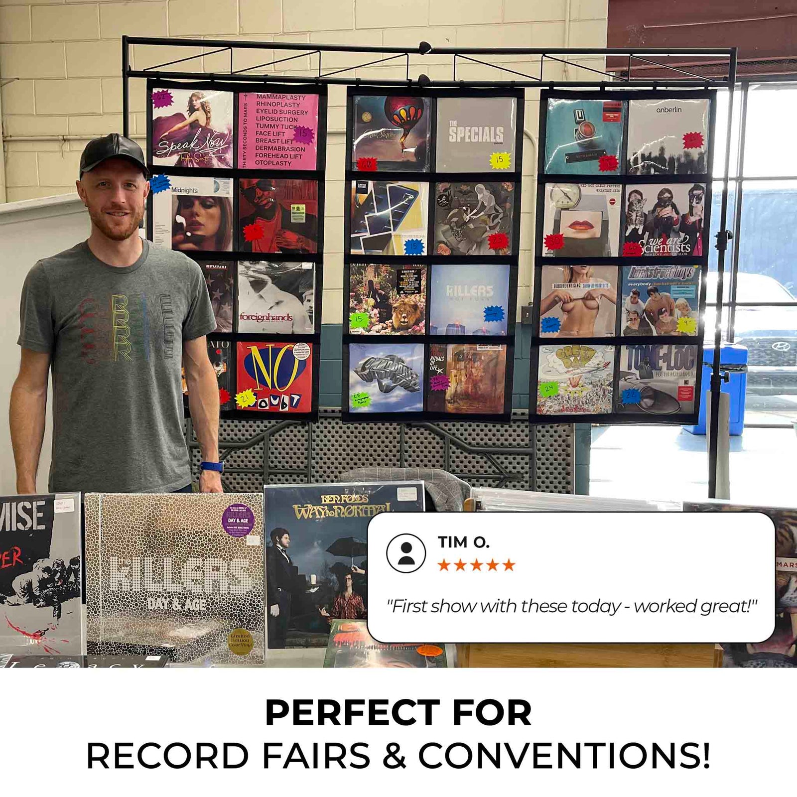 12" Vinyl Record Display Frame - LP Wall Storage