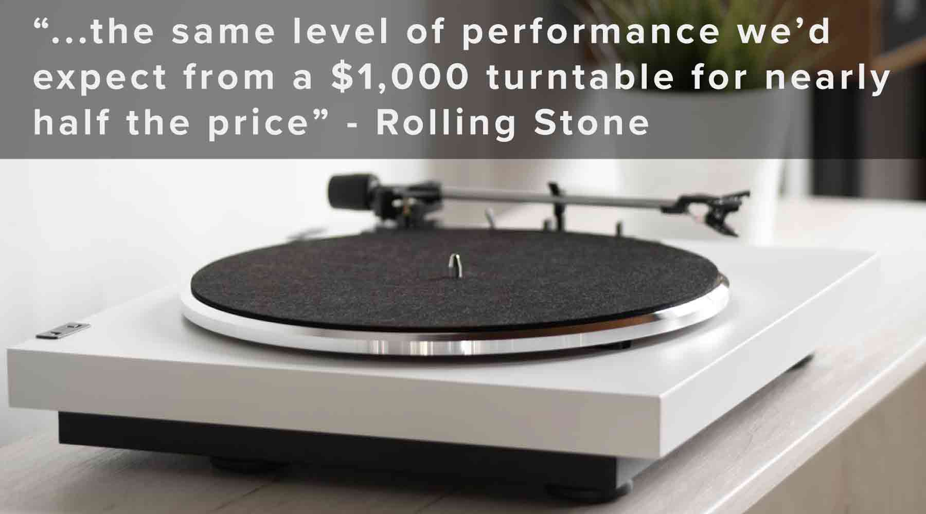 Rolling Stone "Best Turntable: Andover Audio SpinDeck MAX"