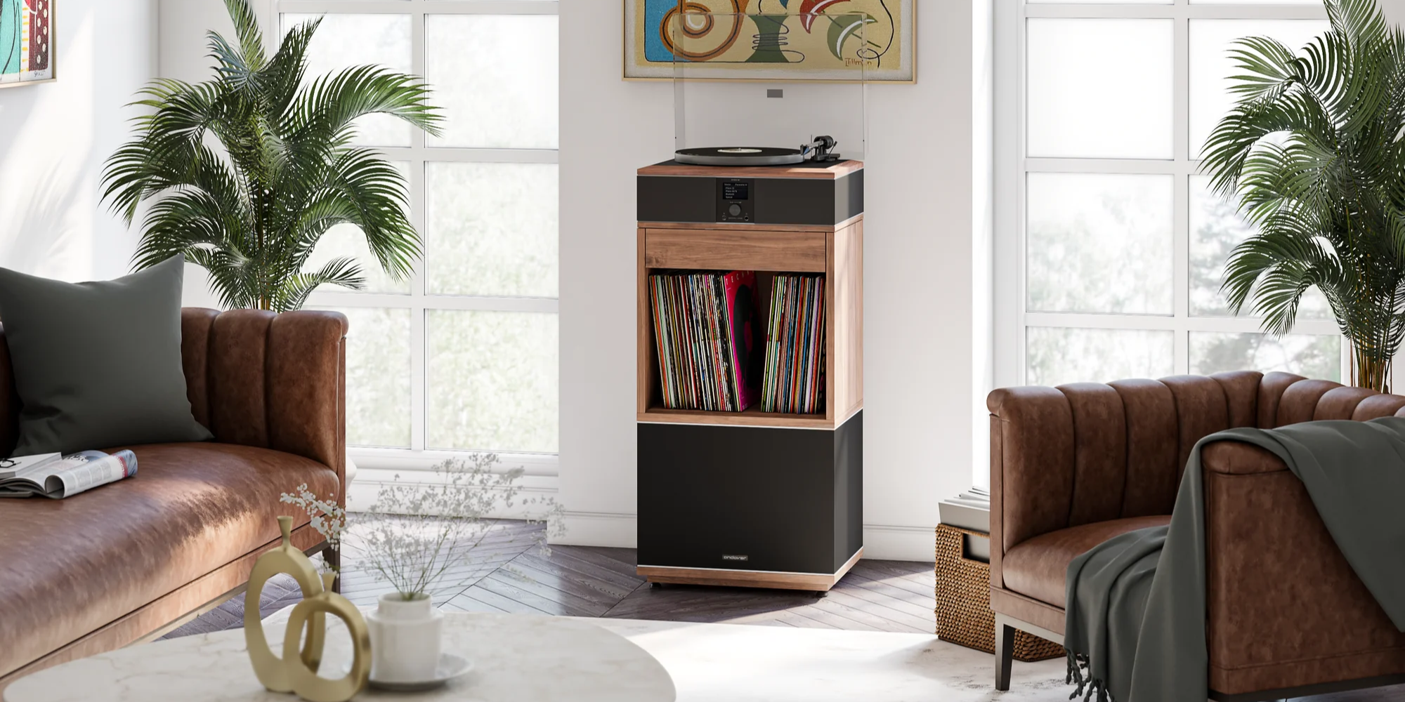 Full Record Players and Turntable Music Systems