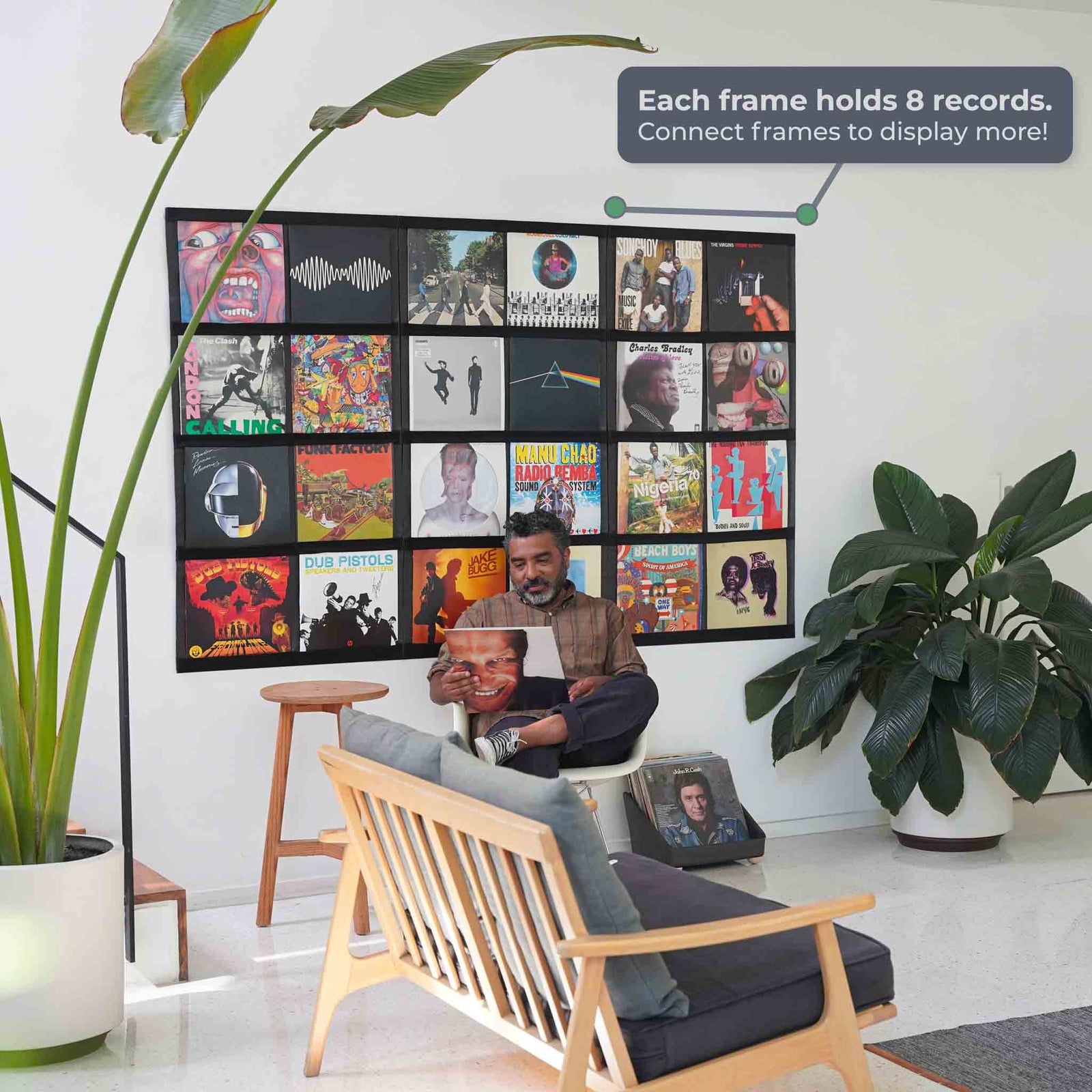 12" Vinyl Record Display Frame - LP Wall Storage