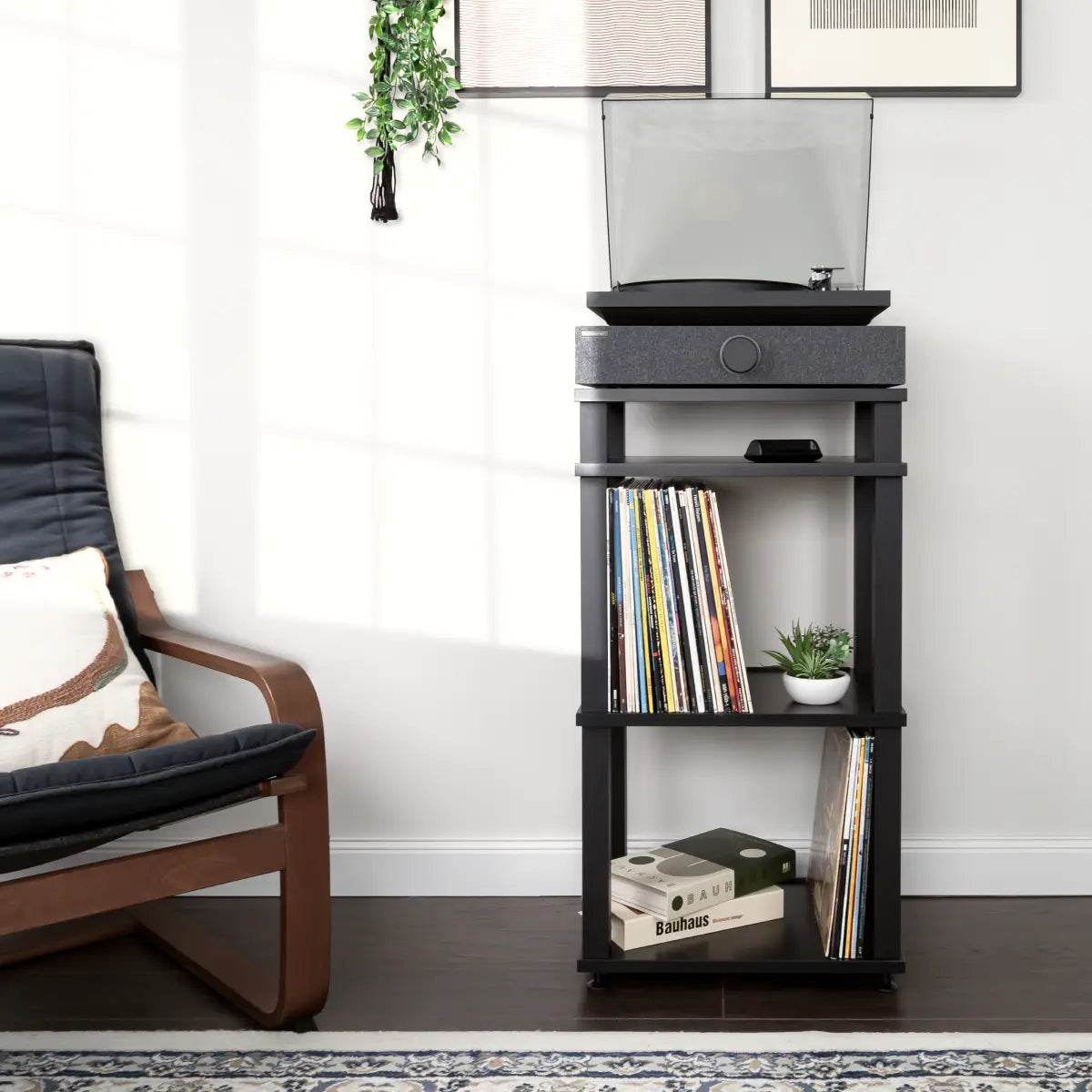 Record Player System with Record Storage