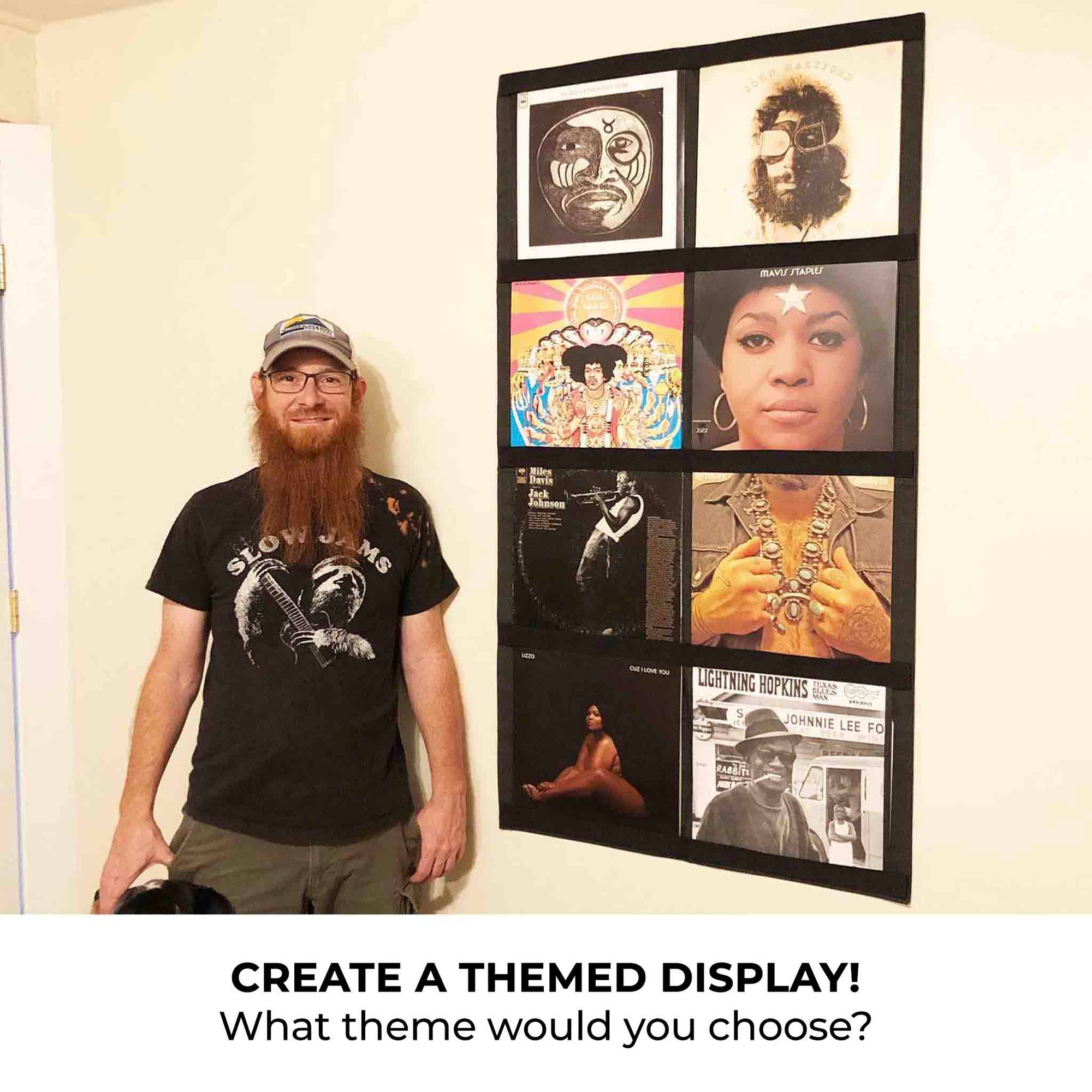 12" Vinyl Record Display Frame - LP Wall Storage