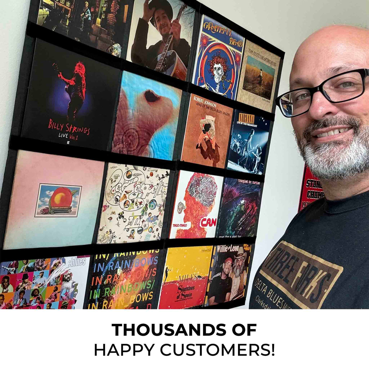 12" Vinyl Record Display Frame - LP Wall Storage