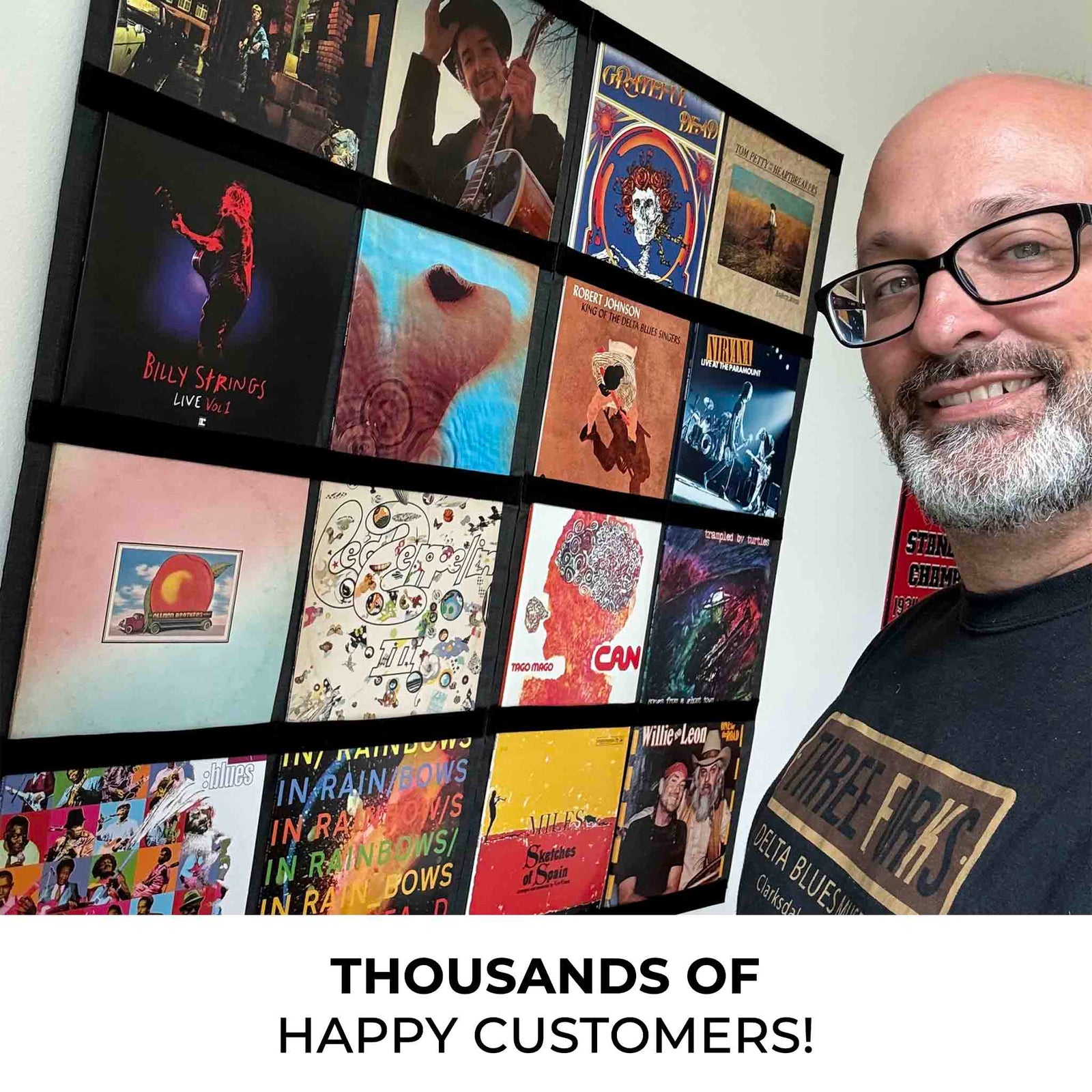 12" Vinyl Record Display Frame - LP Wall Storage