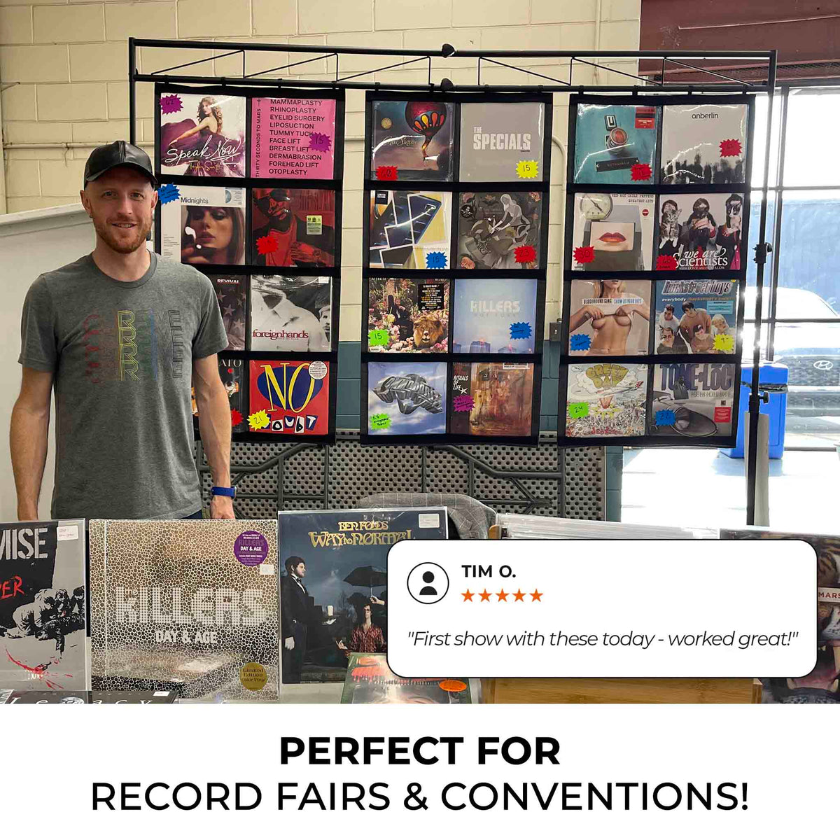 12" Vinyl Record Display Frame - LP Wall Storage