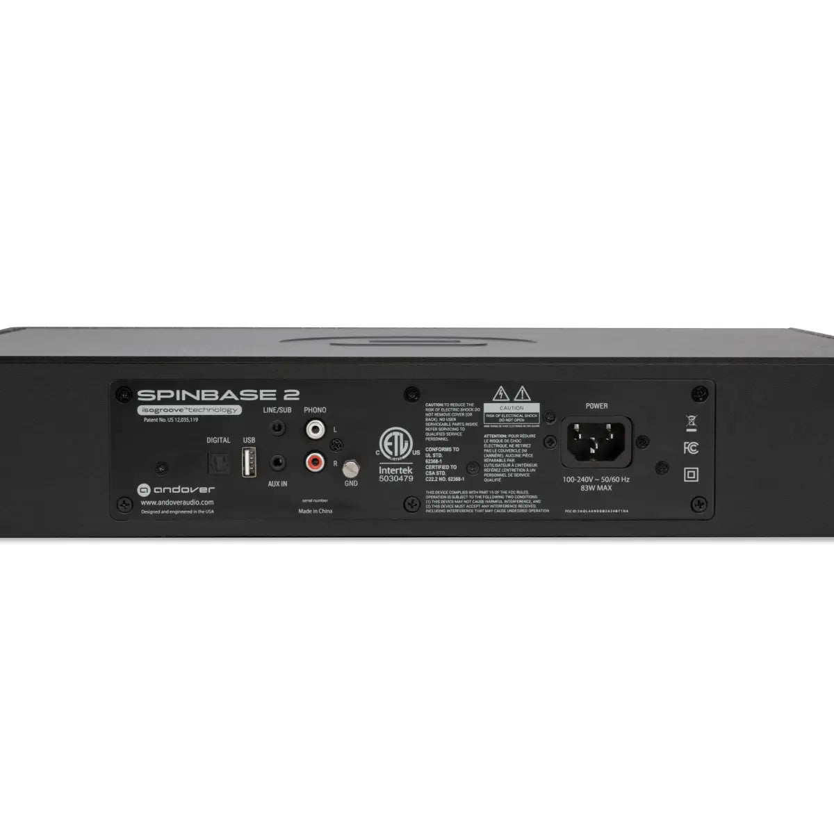 SpinBase 2 Powered Turntable Speaker